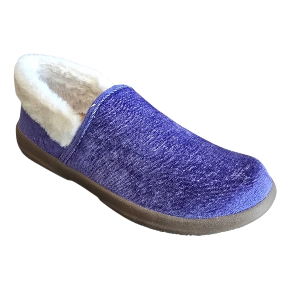 Vionic Velvet Cozy Collar Slippers - Clare